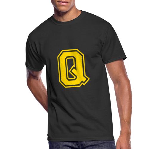 Letter Q – Capital Athletic Alphabet Monogram - Men's 50/50 T-Shirt