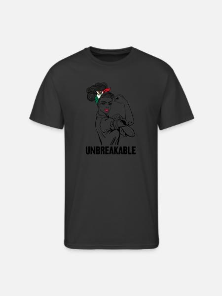Womens Mexican Girl Latina Unbreakable - Men's 50/50 T-Shirt - black