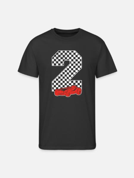Checkerboard 2 Racecar Grid - Men's 50/50 T-Shirt - black