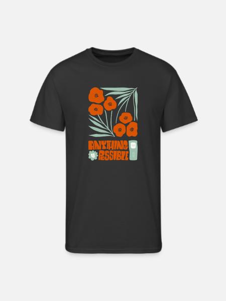 Anything Is Possible Poppies - Men's 50/50 T-Shirt - black