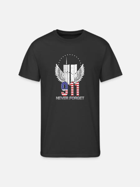 911 Never forget wings - Men's 50/50 T-Shirt - black
