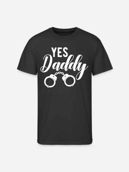 Yes daddy Kinky kink - Men's 50/50 T-Shirt - black