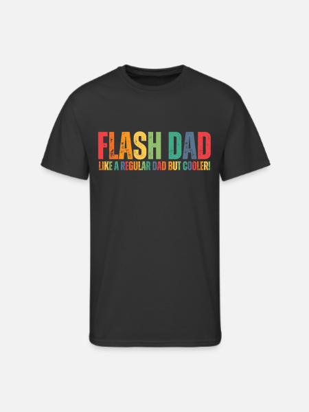 Bouldering Flash Dad Boulderer - Men's 50/50 T-Shirt - black