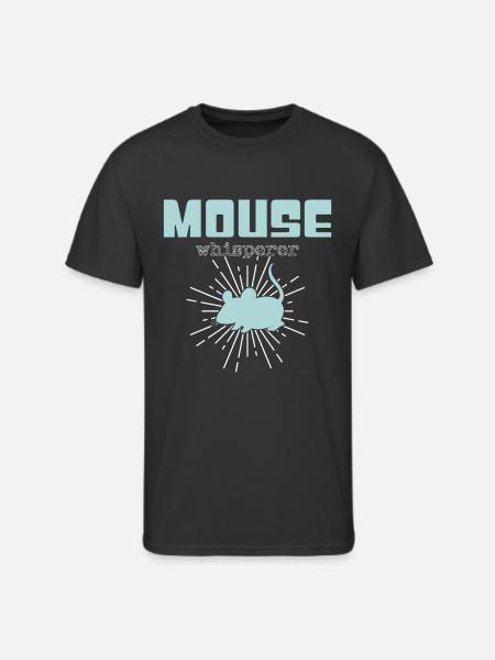 mouse whisperer - Men's 50/50 T-Shirt - black