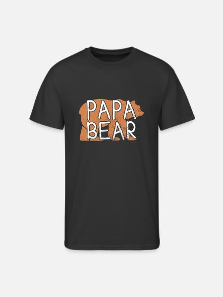 papa bear - Men's 50/50 T-Shirt - black