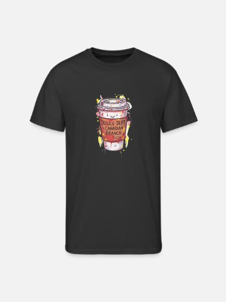 Delulu Dept Canadian Branch Cup - Men's 50/50 T-Shirt - black