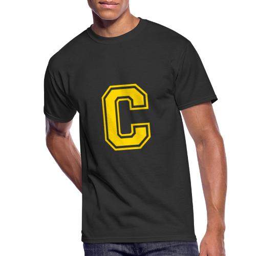 Letter C – Capital Athletic Alphabet Monogram - Men's 50/50 T-Shirt