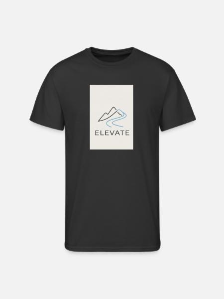 Elevate Mountain Minimal - Men's 50/50 T-Shirt - black