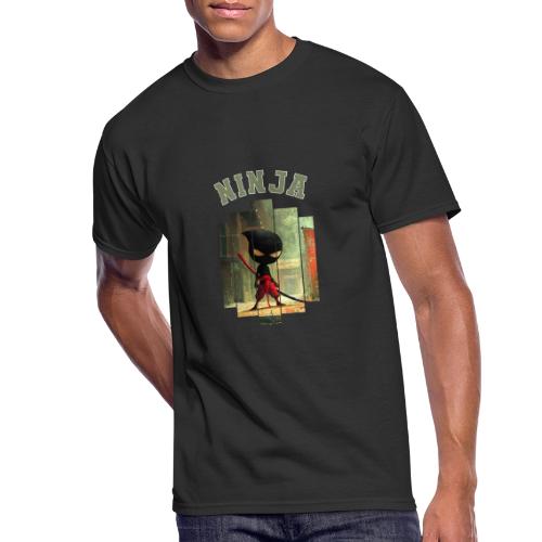 Cute Ninja Attack - Men's 50/50 T-Shirt