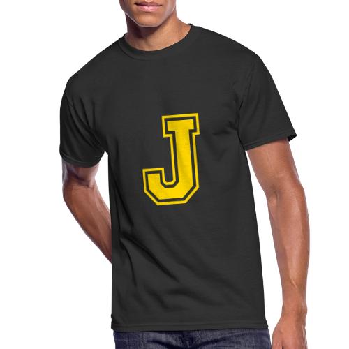 Letter J – Capital Athletic Alphabet Monogram - Men's 50/50 T-Shirt