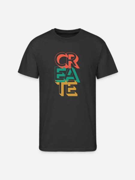 Retro Create - Men's 50/50 T-Shirt - black