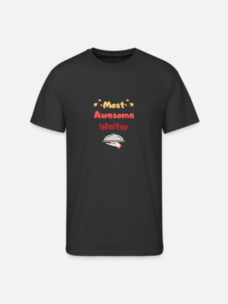 Most Awesome Waiter - Men's 50/50 T-Shirt - black
