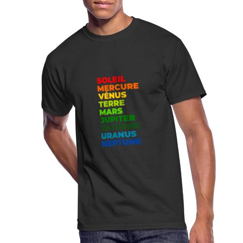 Solar System in Color - Men's 50/50 T-Shirt