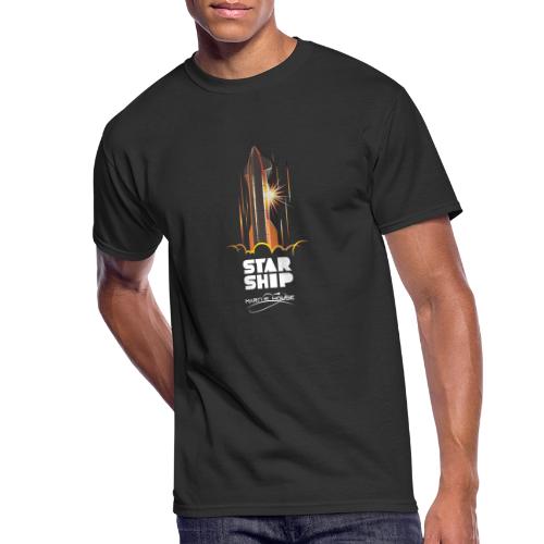 Star Ship Mars - Dark - With Logo - Men's 50/50 T-Shirt