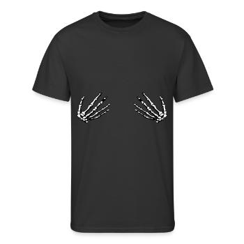 Skeleton Hand Bra - Men's 50/50 T-Shirt - black - Front - Jackson (183cm)