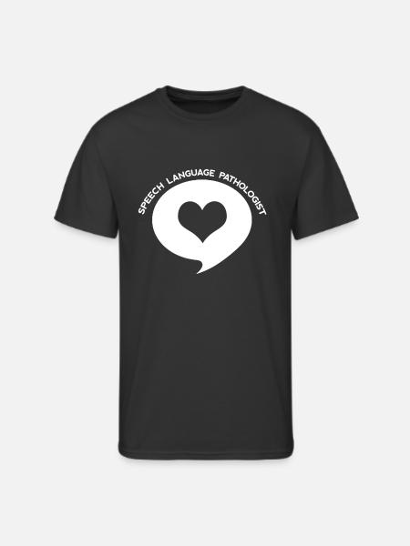 Speech Language Pathologist Heart Shirt - Men's 50/50 T-Shirt - black