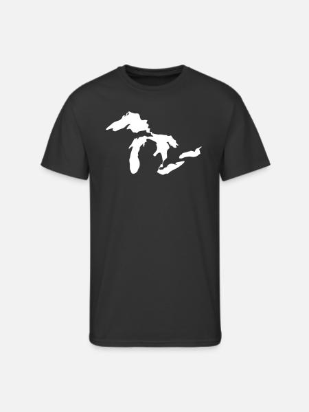 Great lakes white - Men's 50/50 T-Shirt - black
