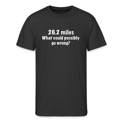 26 2 miles what could possibly go wrong - Men's 50/50 T-Shirt