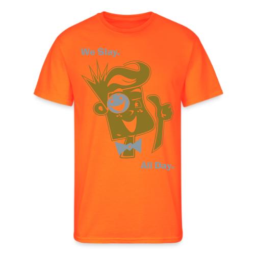 We Slay All Day Shiny Shirt Metallic Silver & Gold - Men's 50/50 T-Shirt