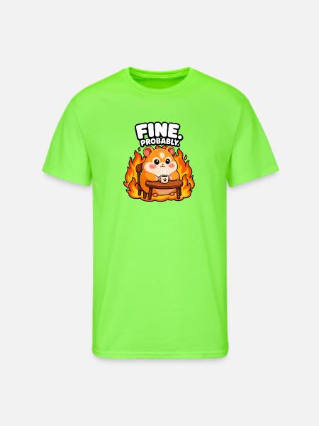 Fine. Probably - Men's 50/50 T-Shirt - neon green