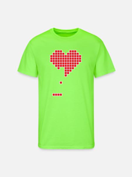Broken heart - Men's 50/50 T-Shirt - neon green