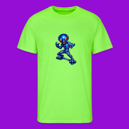 Angry Blue Alien - Men's 50/50 T-Shirt