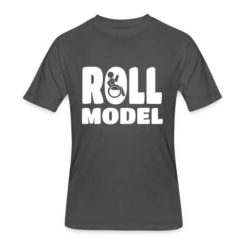 Wheelchair Roll model - Men's 50/50 T-Shirt