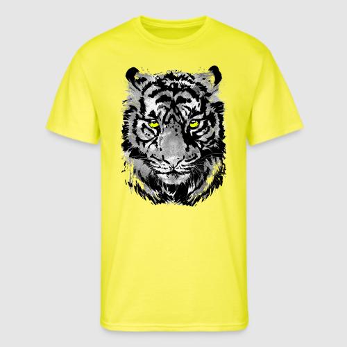 Gray Tiger Head Drawing - Black and white Tiger - Men's 50/50 T-Shirt