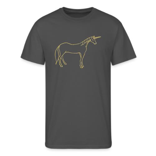 unicorn gold outline - Men's 50/50 T-Shirt