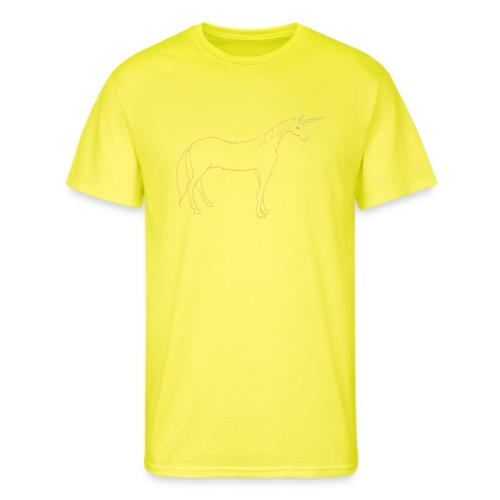 unicorn gold outline - Men's 50/50 T-Shirt