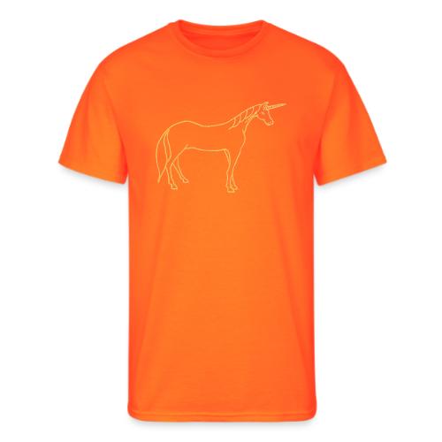unicorn gold outline - Men's 50/50 T-Shirt