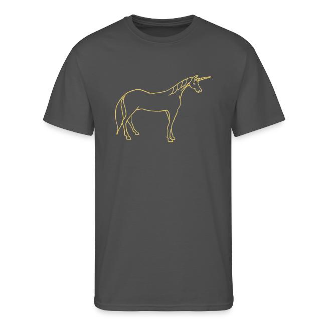 unicorn gold outline