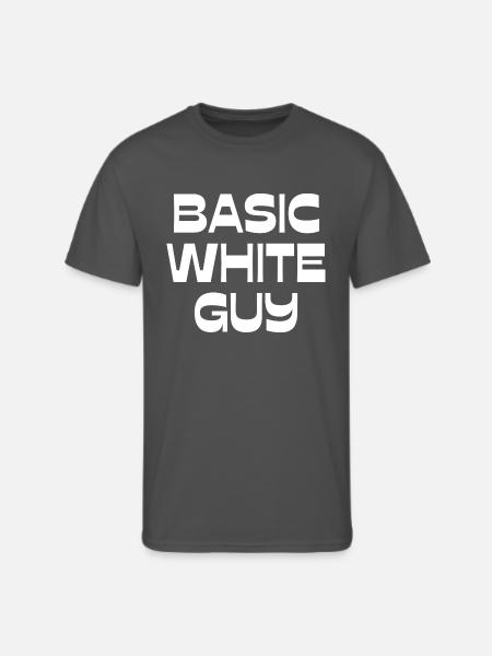 Basic White Guy - Men's 50/50 T-Shirt - charcoal