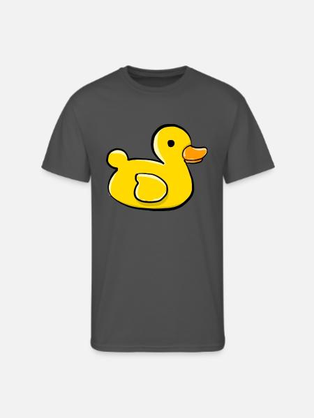 Rubber Ducky Bath Toy - Men's 50/50 T-Shirt - charcoal