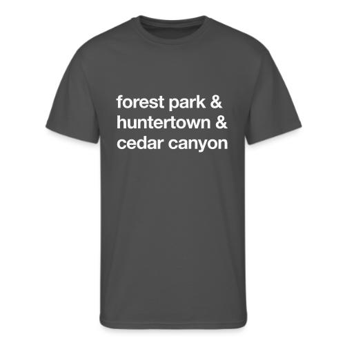 1 Church 3 Locations - Men's 50/50 T-Shirt