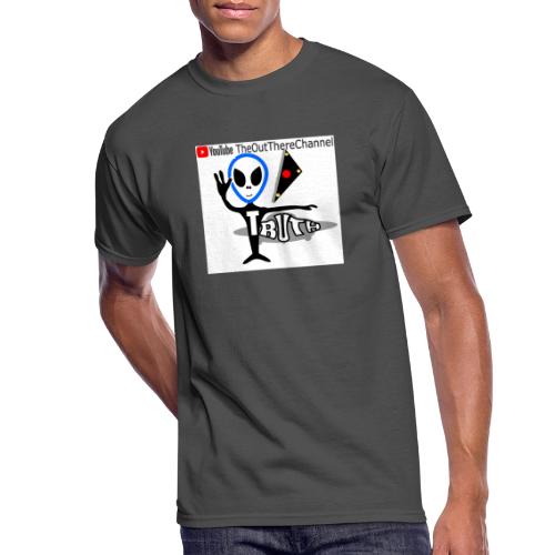 NewOTLogo Big2400 with Mr Grey Back Crew - Men's 50/50 T-Shirt