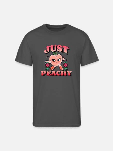 Just Peachy - Men's 50/50 T-Shirt - charcoal