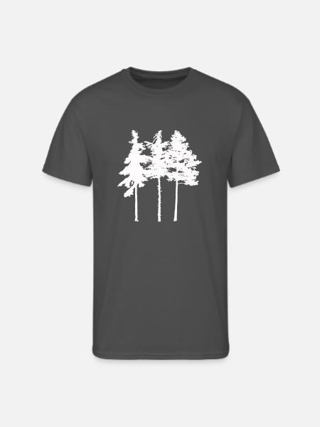 Pine Tree - Men's 50/50 T-Shirt - charcoal