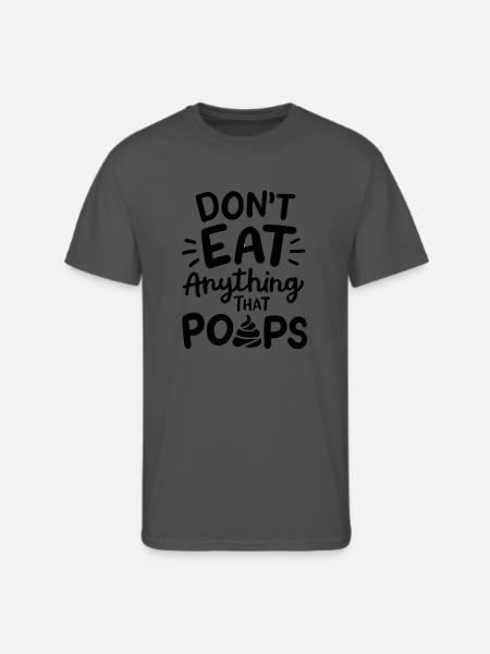 DON'T EAT ANYTHING - Men's 50/50 T-Shirt - charcoal