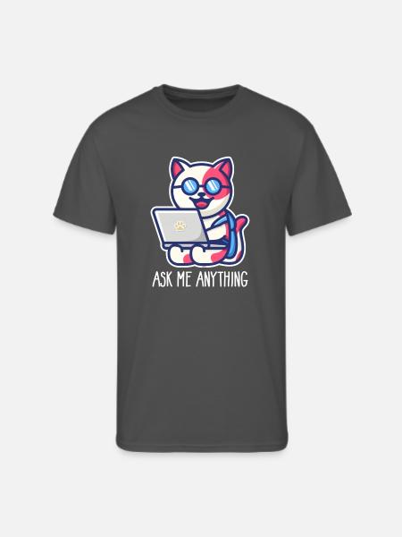 Prompt Engineer Ask Me Anything - Men's 50/50 T-Shirt - charcoal