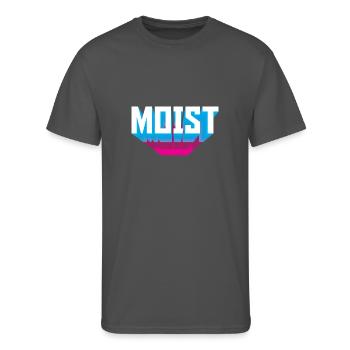 Moist Funny Meme Sarcastic Humor Offensive Moist - Men's 50/50 T-Shirt - charcoal - Front - Jackson (183cm)