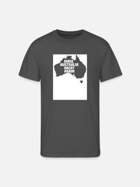 Make Australia - Men's 50/50 T-Shirt - charcoal