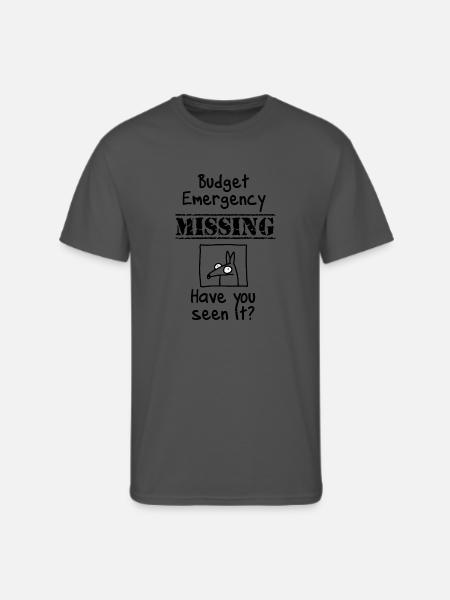 Budget Emergency - Men's 50/50 T-Shirt - charcoal