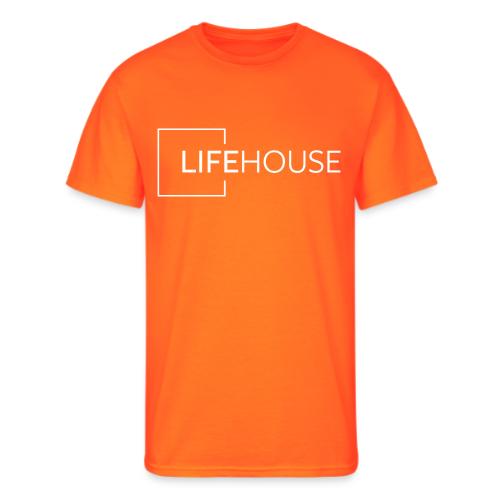 LH Logo White - Men's 50/50 T-Shirt