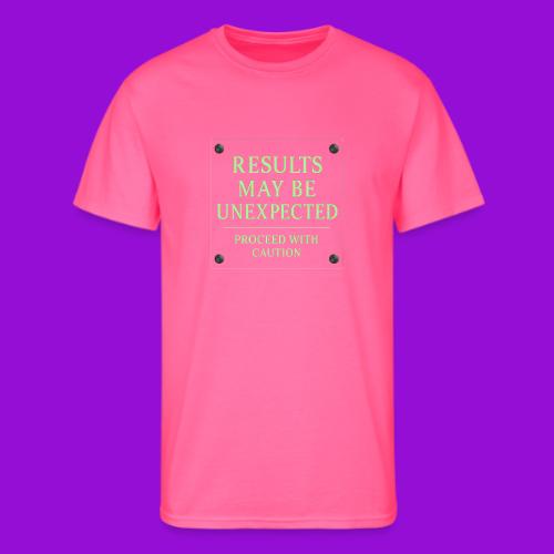 Results May Be Unexpected - Neon Green - Men's 50/50 T-Shirt