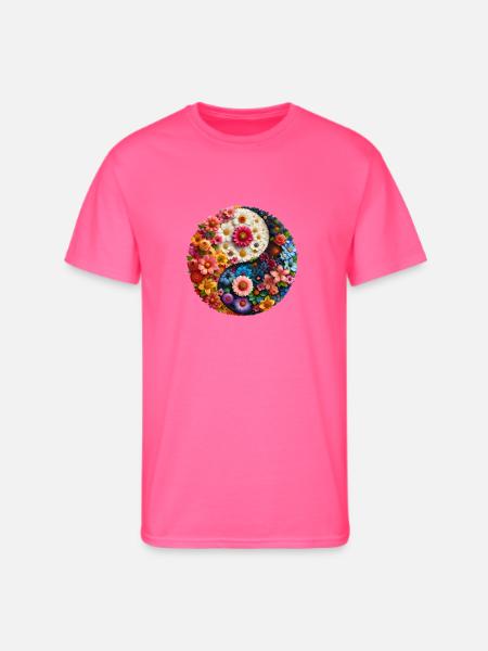 Harmony's Contrast - Men's 50/50 T-Shirt - neon pink