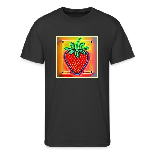 Colorful Strawberry Neon Glow - Men's 50/50 T-Shirt
