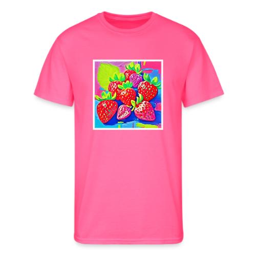 Pop Art Strawberries - Men's 50/50 T-Shirt