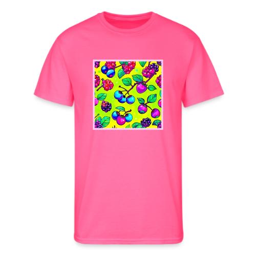 Bright Berry Fruit Pattern - Men's 50/50 T-Shirt