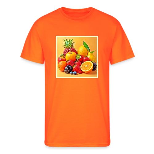 Fresh Bounty: Vibrant Fruit Harvest Art - Men's 50/50 T-Shirt